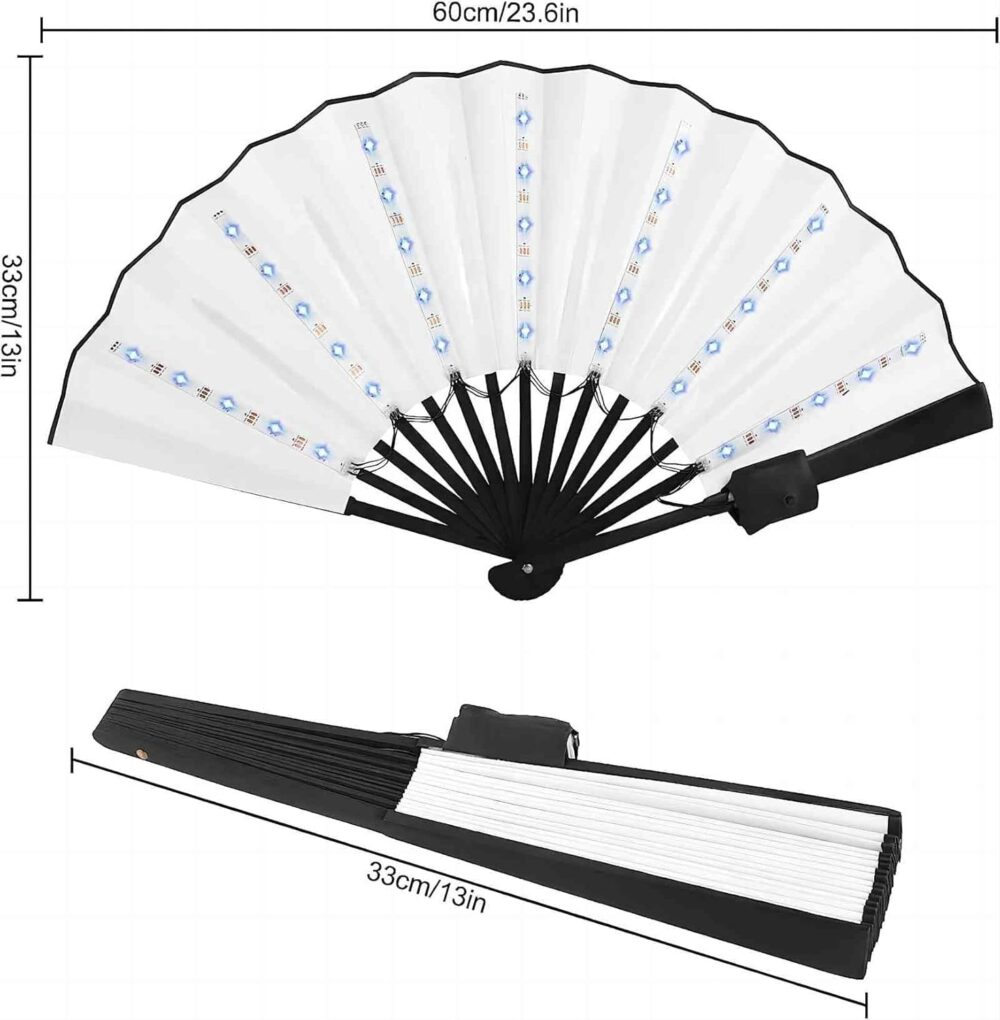 LEDs Collection - Led Fan - Control Remoto - Recargables - XL - Imagen 4