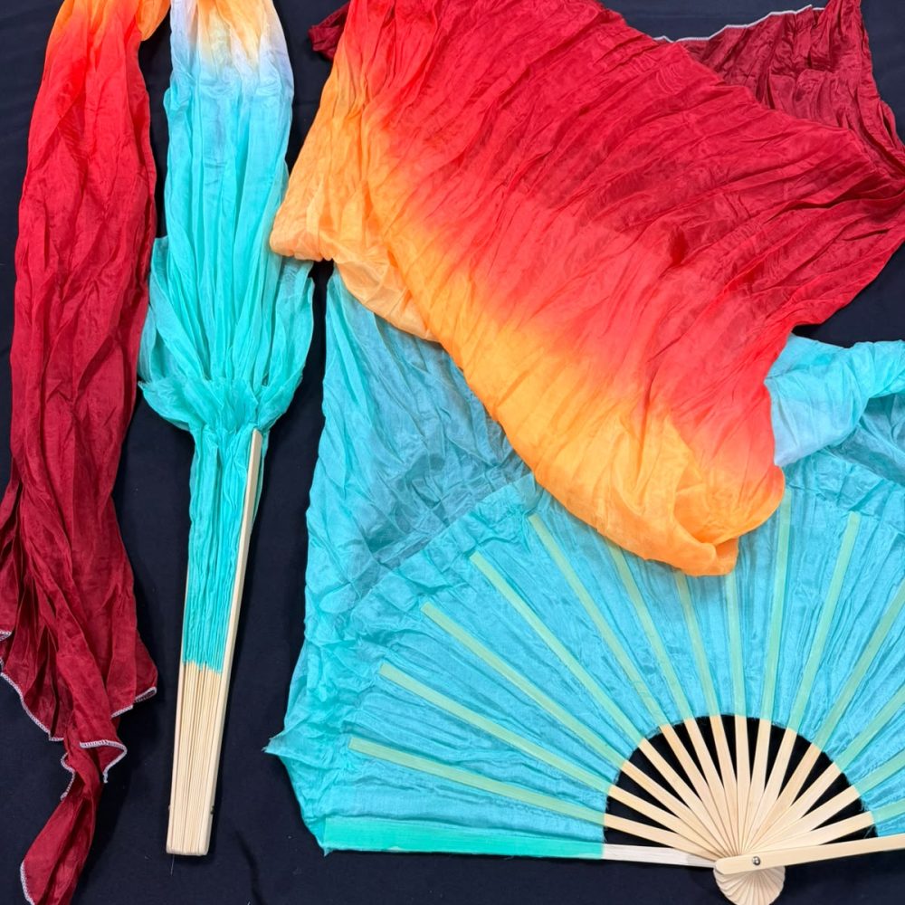 DANZA Silk Collection – Fuego y mar - 180 cm / Seda Real